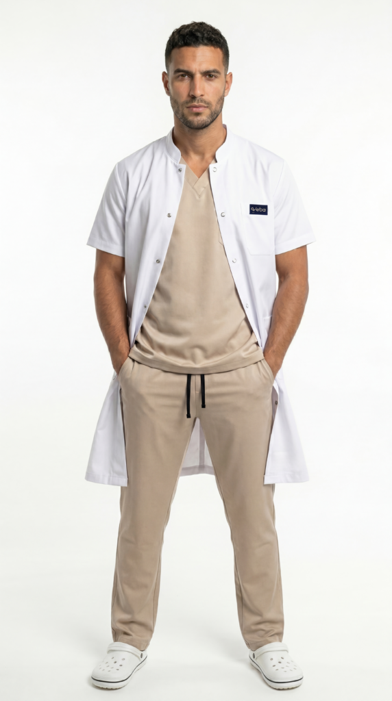 BLOUSE HOMME  DEMI MANCHES