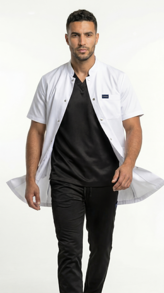 BLOUSE HOMME  DEMI MANCHES - Angle 2